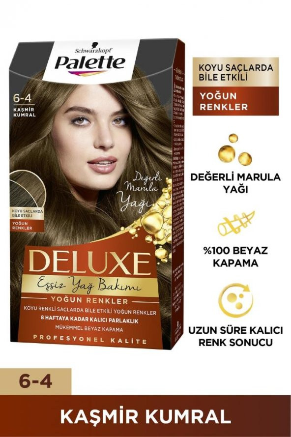 Palette Deluxe Kit Saç Boyası  6-4 Kaşmir Kumral