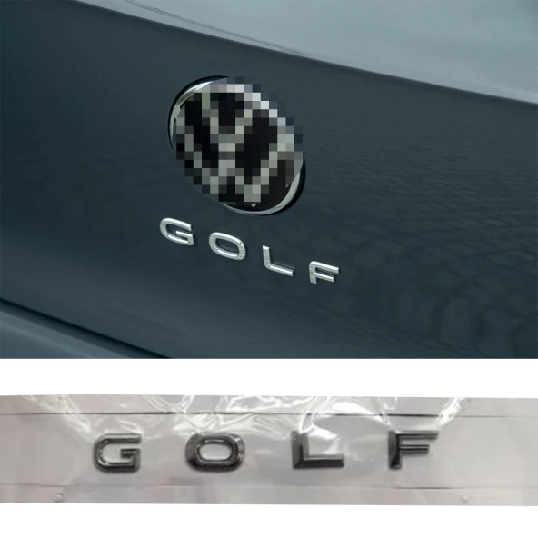 YENİ NESİL VOLKSWAGEN GOLF 7 7.5 8 BAGAJ YAZISI ARMA LOGO