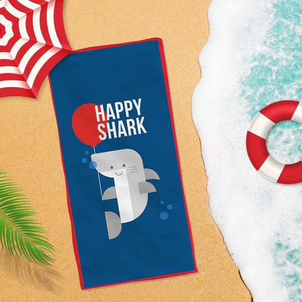 MINISO - Happy Shark Plaj Havlusu - 1