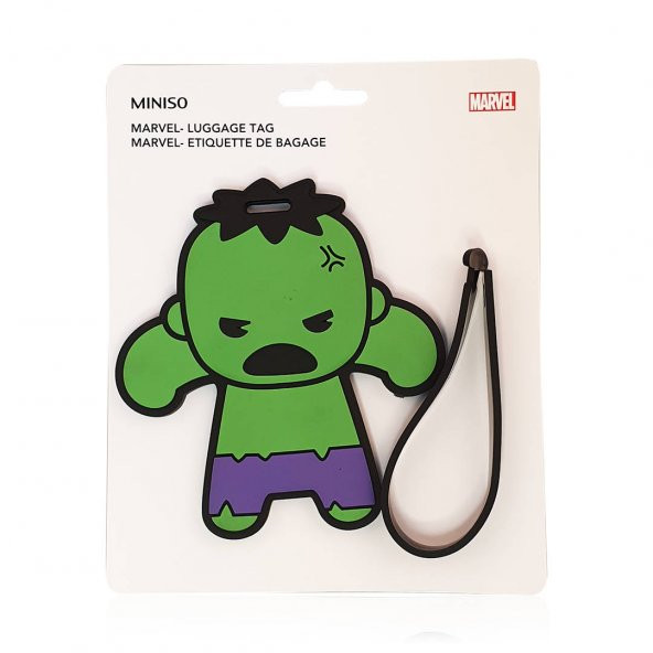MINISO - Bagaj Etiketi (Hulk)