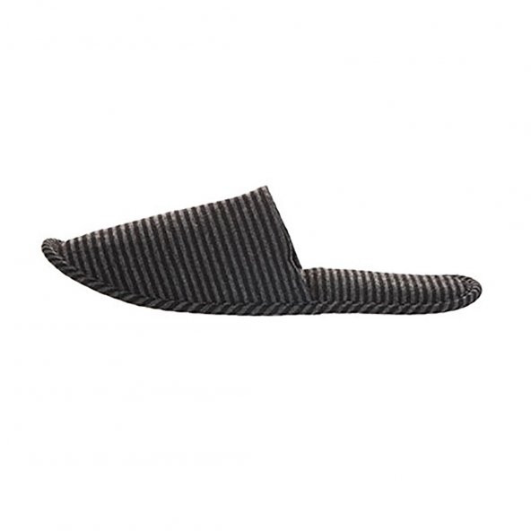MINISO - Kadın Çizgili Katlanabilir Seyahat Terlik - Standart numara - 1