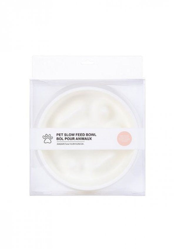 MINISO - Pet Yavaş Besleme Kabı, (Beyaz) - 2