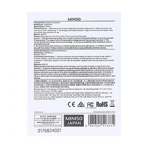 MINISO - Bluetooth Kulaklık (Beyaz) - Resim 2