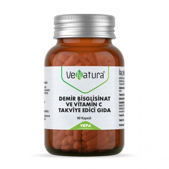 Venatura Demir Bisglisinat ve Vitamin C 90 Kapsül - 2
