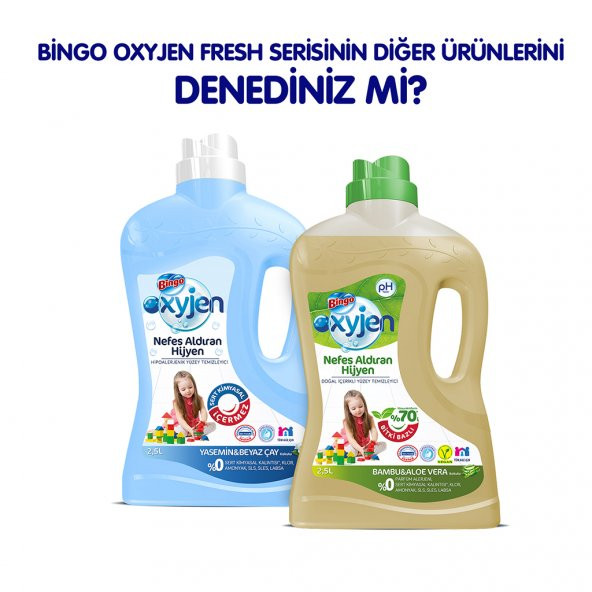 Bingo Oxyjen Yüzey Temizleyici Okaliptus 2,5 L 4'lü Set - 6