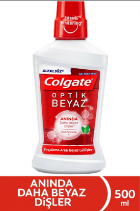 Colgate Optic White Alkolsüz Ağız Bakım Suyu  500 Ml