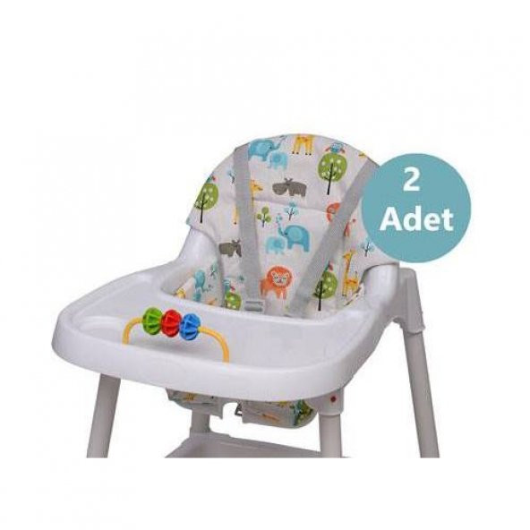 Lava Baby Mama Sandalyesi Minderi - Sevimli Hayvanlar-2 Adet