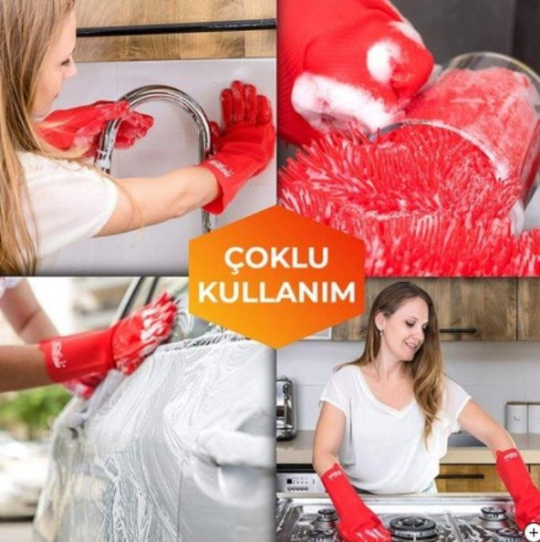 Penguen Sihirli Bulaşık Eldiveni Büyük Boy PNG-1501 - 6