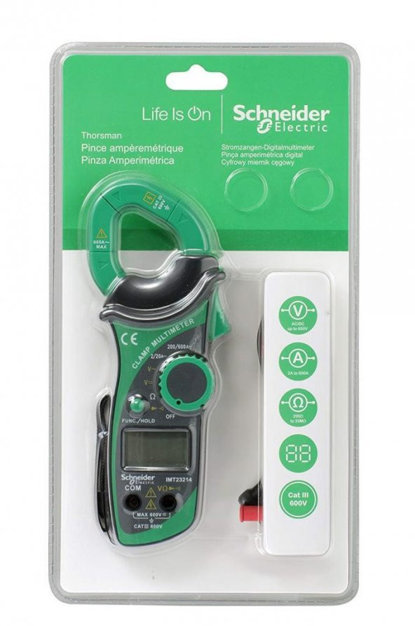 Schneider Electric kıskaçlı dijital test ölçü cihazı IMT23114