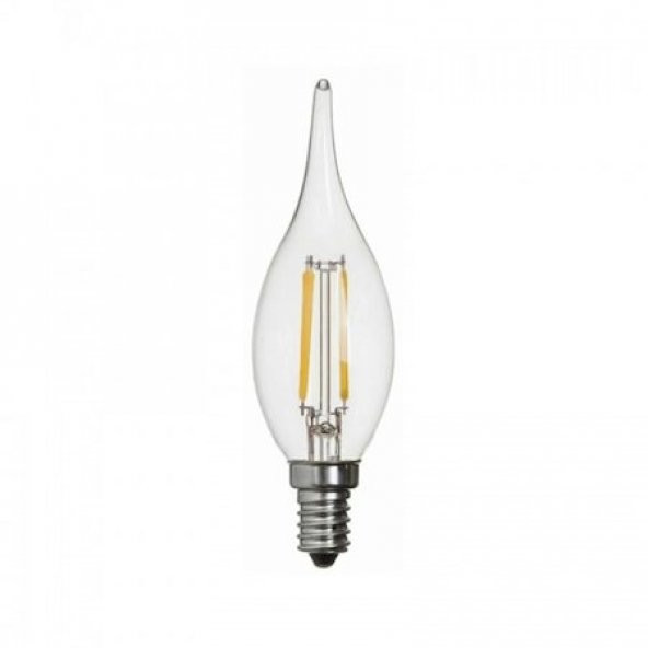 Global K2 KES498 4W E14 Günışığı Led Flamanlı Kıvrık Buji Ampul - 3