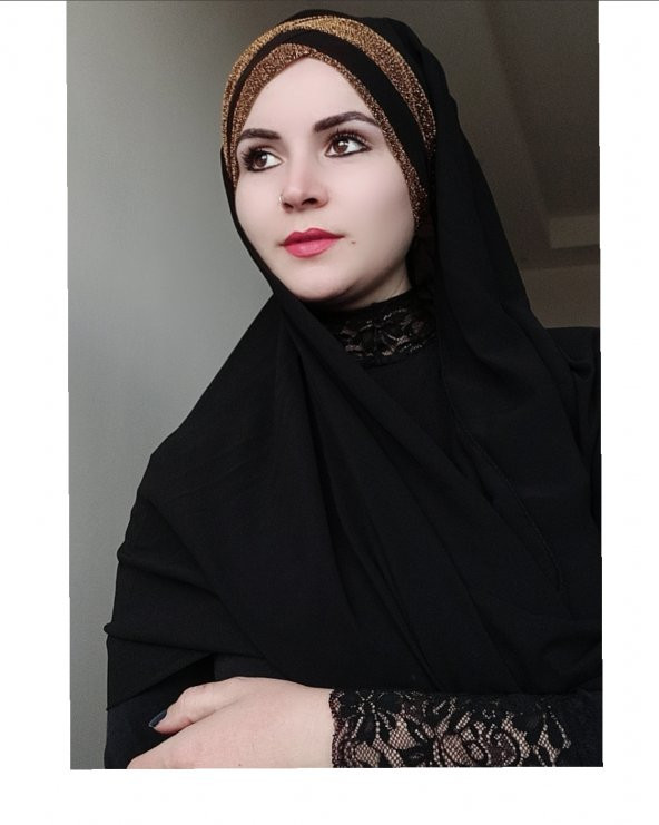 Kadın Hazır Şal Üç Banlı Titi Simli - 12