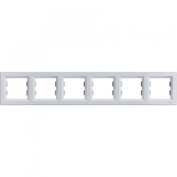 Schneider Electric Asfora Plus Altılıı Çerçeve Alüminyum