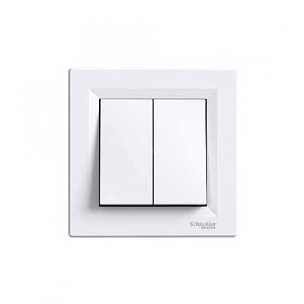 Schneider Electric Asfora Komutator Beyaz Çerçeveli - 2