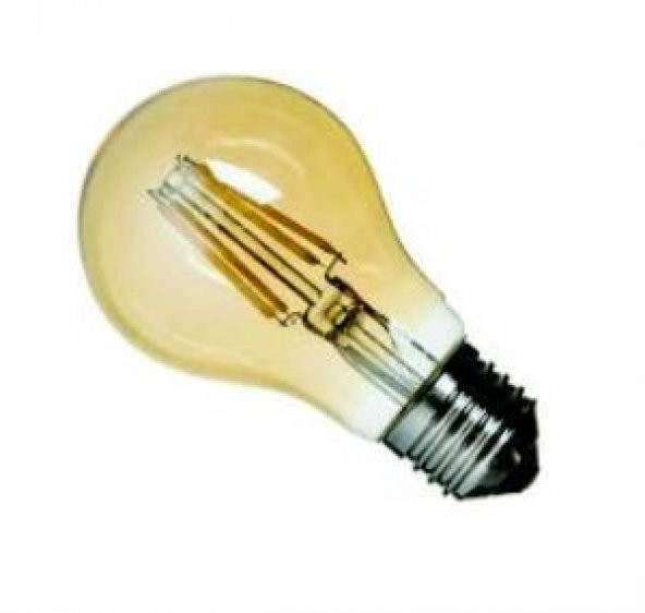 Global Ledli Flaman Rustik Ampul 6w, 660 lm, E27, Sarı Işık KES60 - 2