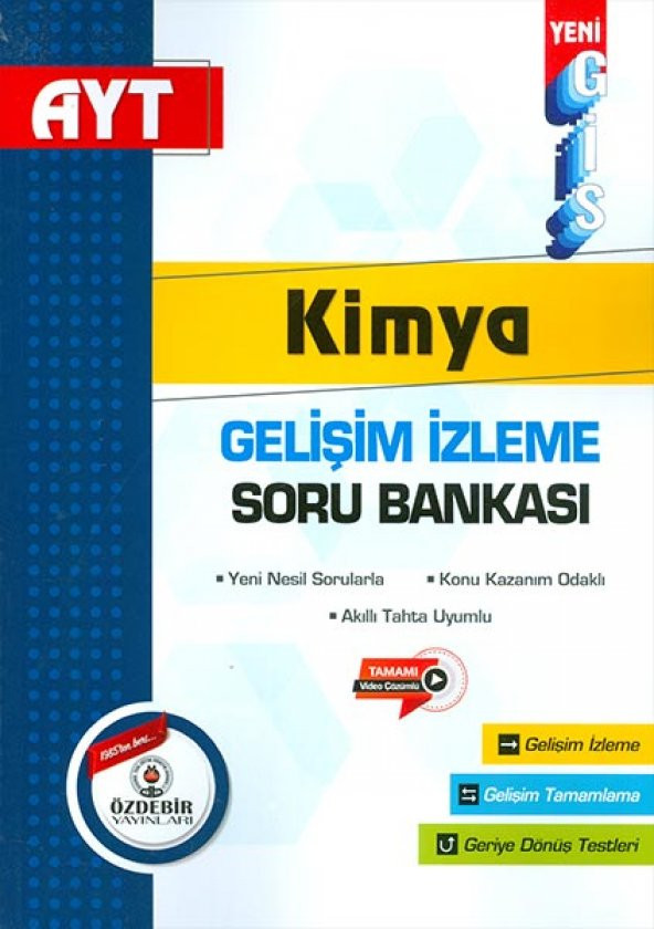 Özdebir Yayınları AYT Kimya GİS Soru Bankası
