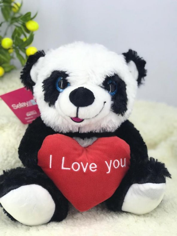 Kalpli Panda Peluş Oyuncak 29 cm
