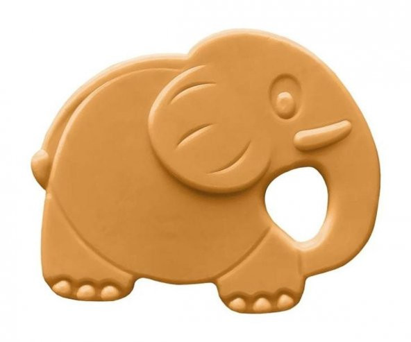 Bambino Kauçuk Yumuşak Diş Kaşıyıcı Turuncu Fil