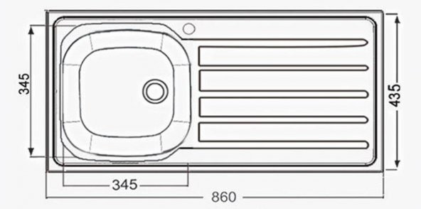 ARTENOVA TEZGAHA SIFIR KETEN DOKULU K-T 86X43,5 SAG EVYE - 2