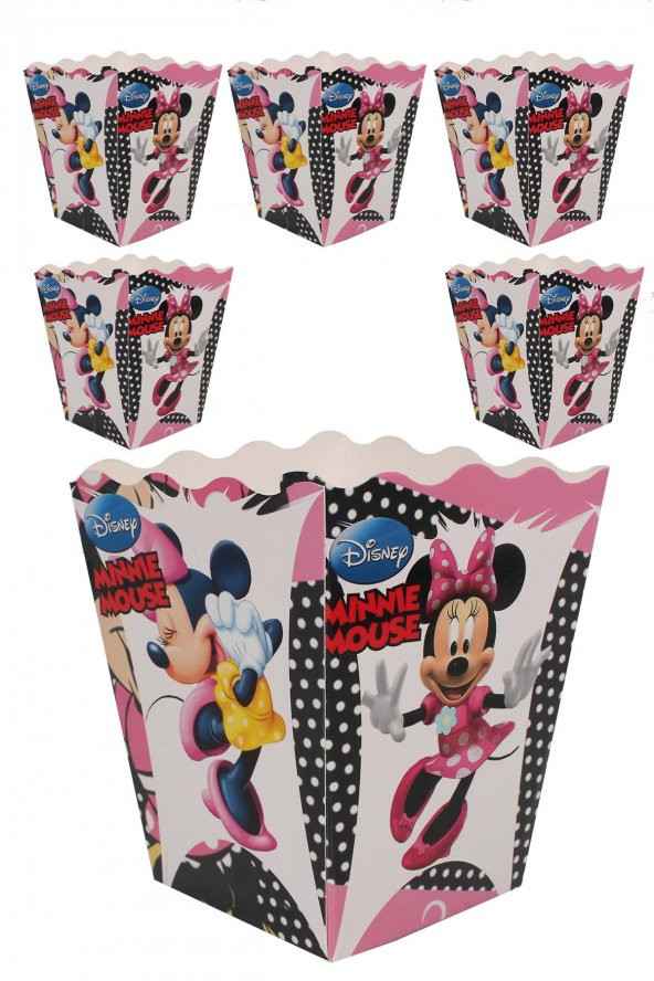 Kına Atölyesi Disney Mickeyy Minnie Mısır Kutusu 9x13 6 Adet