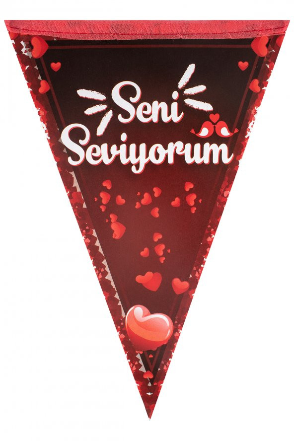 Kına Atölyesi Seni Seviyorum Flaması - 2