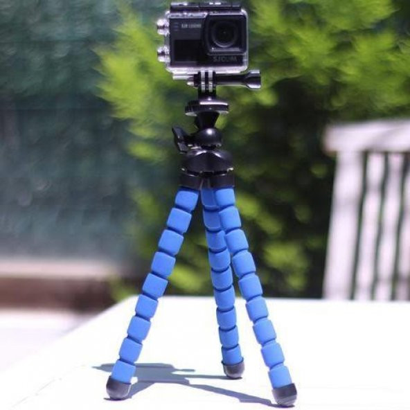 Selfie Ahtapot Tripod Esnek Akrobat Stand Çubuğu 26 cm Büyük Boy - 1