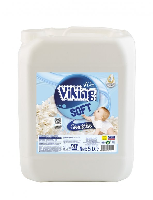 Viking çamaşır yumuşatıcı sensitive 5 lt.