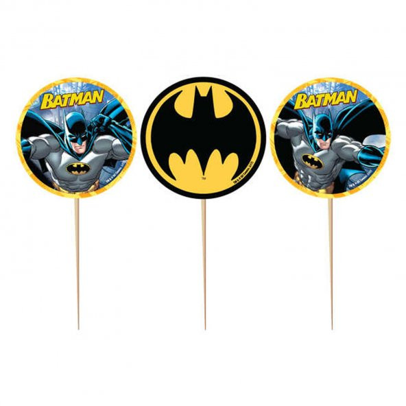 Batman Temalı Kürdanlı Sticker - 10 Adet