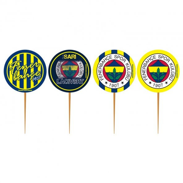 Fenerbahçe Temalı Taraftar Kürdanlı Sticker - 10 Adet