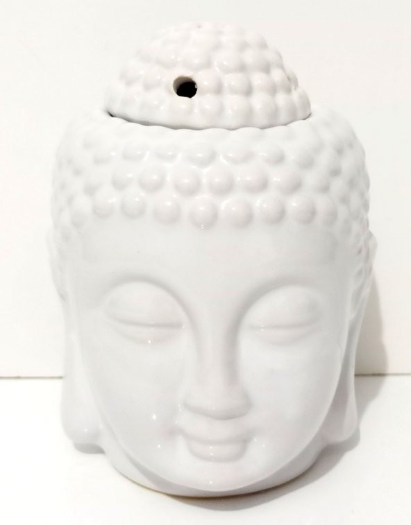 Beyaz Buda Seramik Buhurdanlık Otantik Buddha - 4
