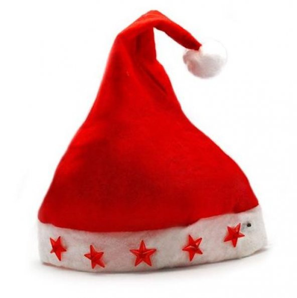 Yılbaşı Işıklı Noel Baba Şapka