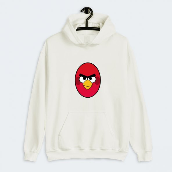 Angry Birds Kapşonlu Cepli Sweatshirt