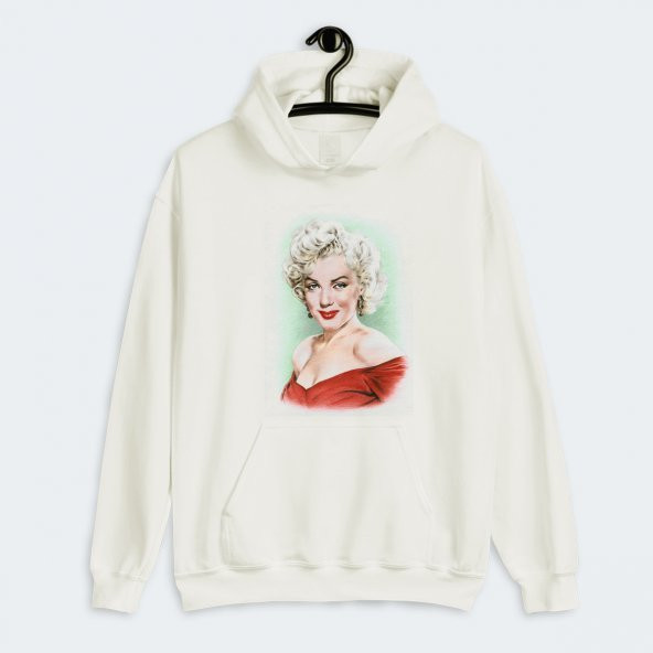 Marilyn Monroe Baskılı Kapşonlu Sweatshirt