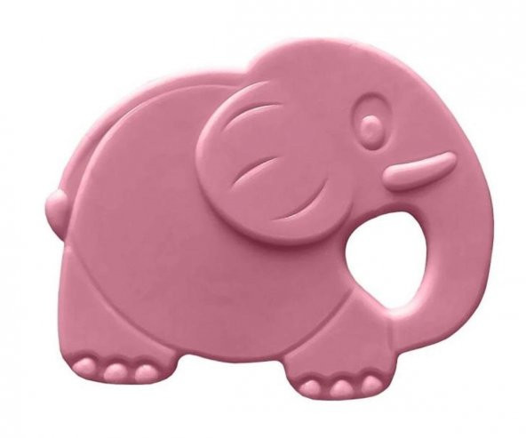 Bambino Kauçuk Yumuşak Diş Kaşıyıcı Pembe Fil ürün görseli