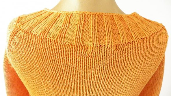 SNY Yuvarlak Yaka 100 Pamuk Turuncu Spor Kazak - 4