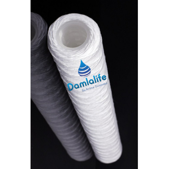 20" İnç İplik 25 Micron Sediment Sargı İp Tortu Filtre ürün görseli 1