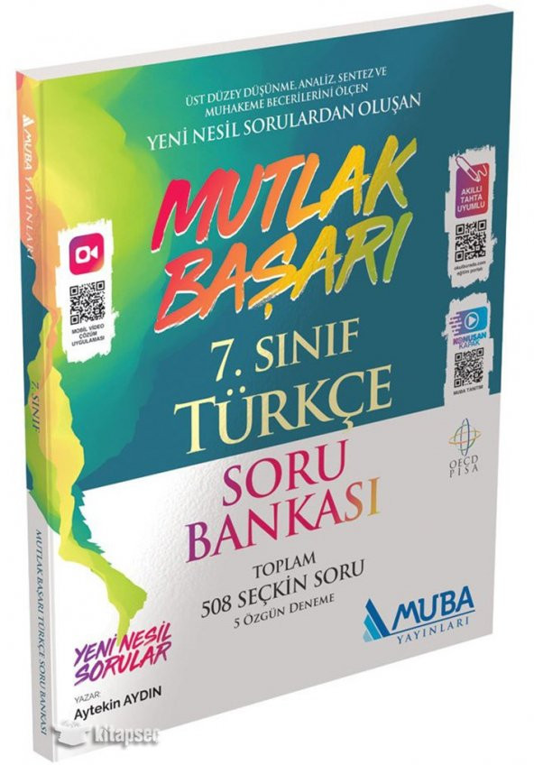 7. Sınıf Mutlak Başarı Türkçe Soru Bankası Muba Yayınları
