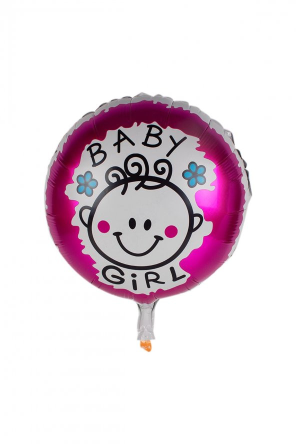 Kına Atölyesi Baby Gırl Yuvarlak Folyo Balon