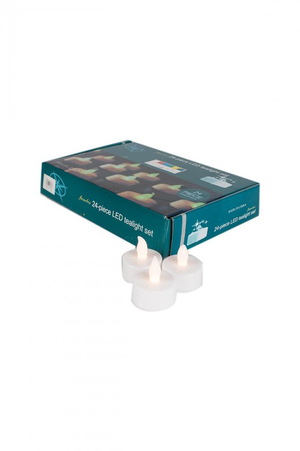 Kına Atölyesi Ledli Tealight 12 Adet Mum - 3
