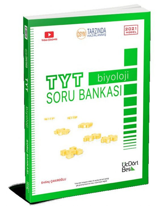 ÜÇDÖRTBEŞ Yayınları TYT Biyoloji Soru Bankası