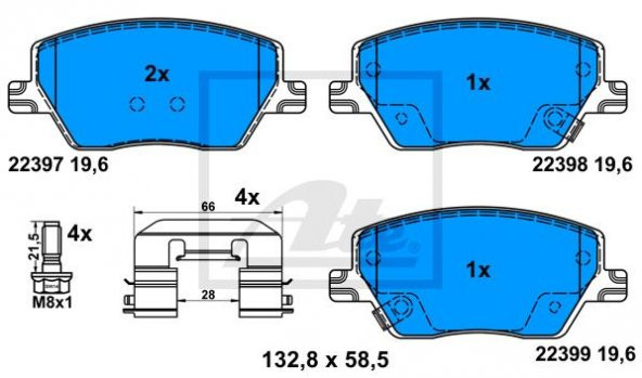 Fiat Egea Ön Fren Balata Takımı 1,3/1,4/1,6       77367910 - 2