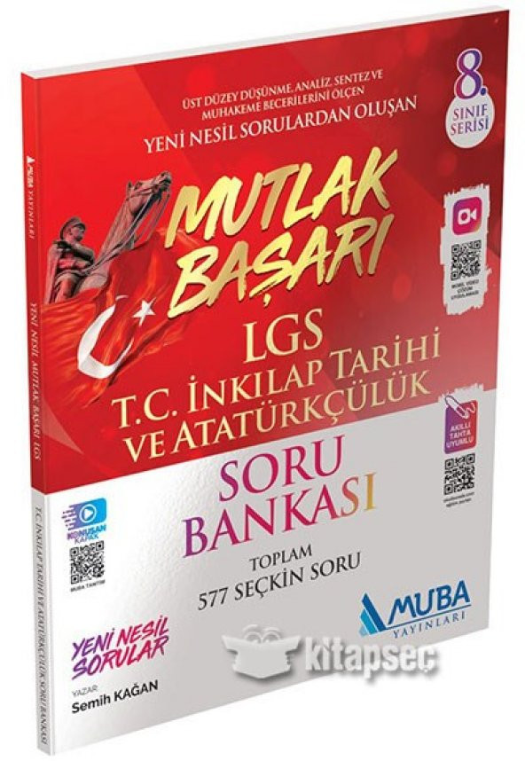 8. Sınıf LGS Mutlak Başarı Türkçe Soru Bankası Muba Yayınları