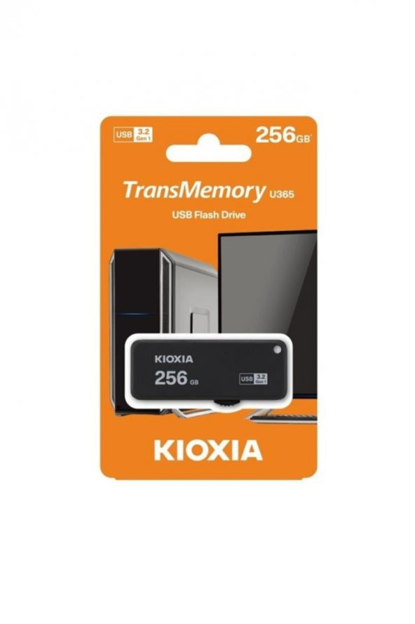 Kioxia U365 256GB USB3.2 Gen.1 Siyah USB Flash Bellek LU365K256GG4
