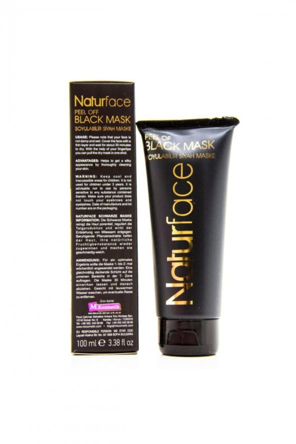 Naturface Renk Açıcı Siyah Yüz Maskesi 100ml Black Mask - 3