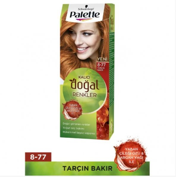 Palette Kalıcı Doğal Renkler Saç Boyası 8-77 Tarçın Bakırı - 2