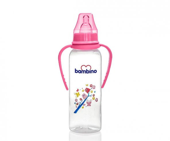 Bambino 0+ Ay Natural Pp Kulplu Biberon 250 Ml - Pembe