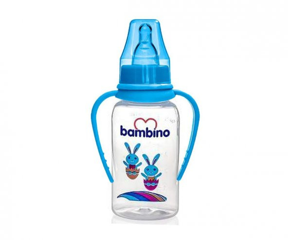 Bambino 0+ Ay Natural Pp Kulplu Biberon 150 Ml - Mavi