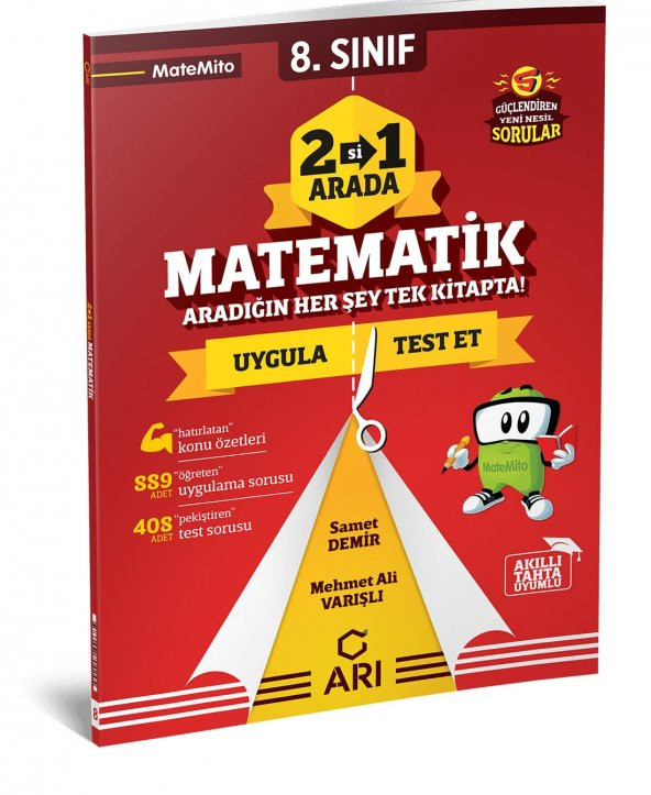 Arı Yayınları 8.Sınıf LGS Matemito 2 si 1 Arada Matematik