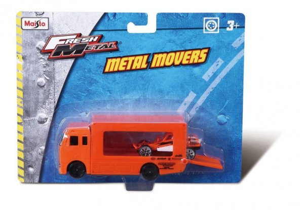 Maisto Taşıyıcı Tır ve Metal Araç TURUNCU - 3