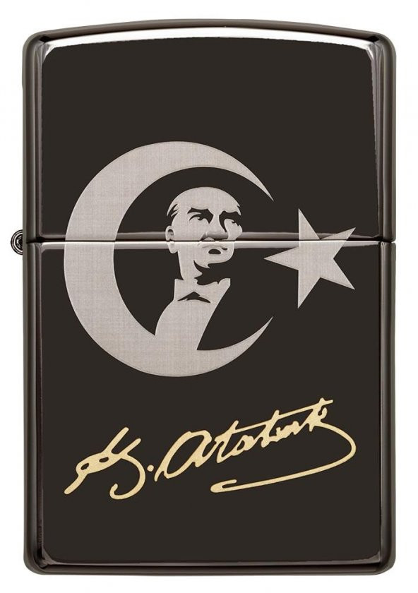 ZİPPO ÇAKMAK ATATURK DESİGN 24756-084529 - 1