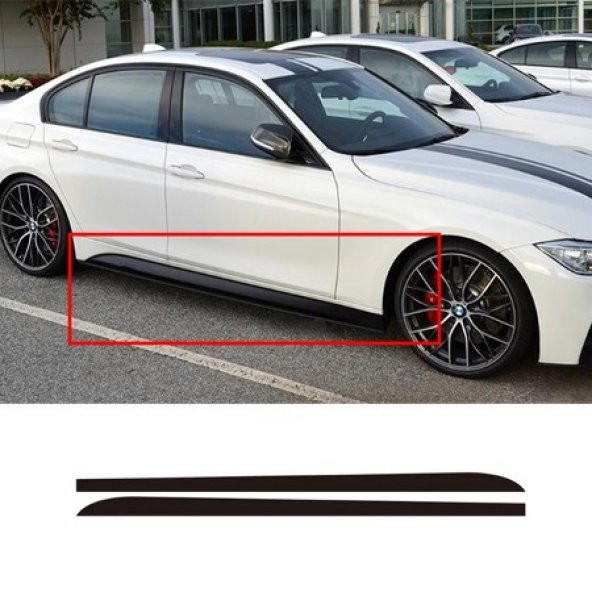 Bmw F30 M Performance Yan Marşpiyel Altı LİP (Plastik) 	Piano Black - 1